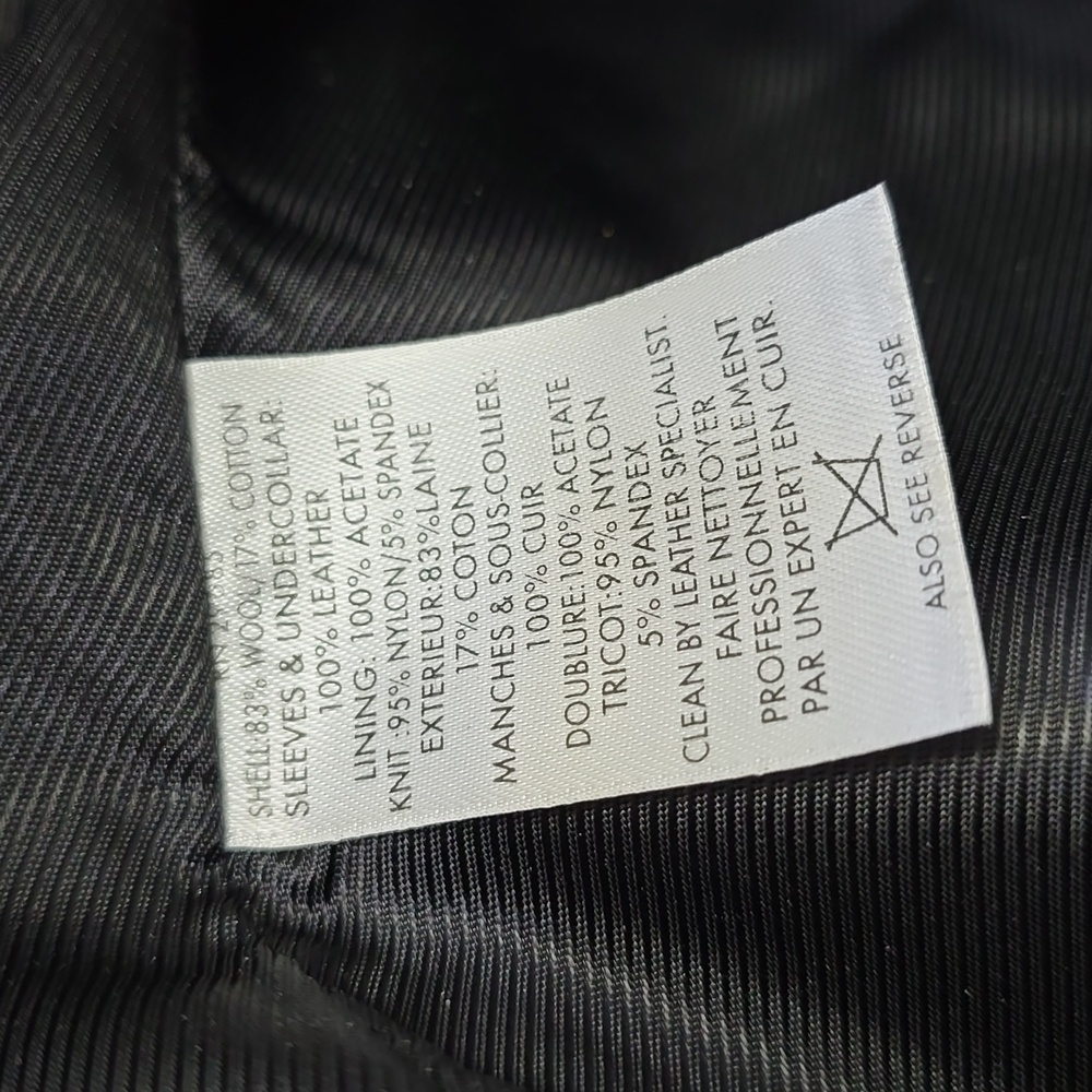 Pendleton XXL Men's Zip-Up Wool & Leather Jacket - Picture 5 of 7